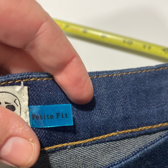 I.ndigo S.aints Dark Wash Petit Fit Flare Jeans Size 28 - Picture 7 of 15